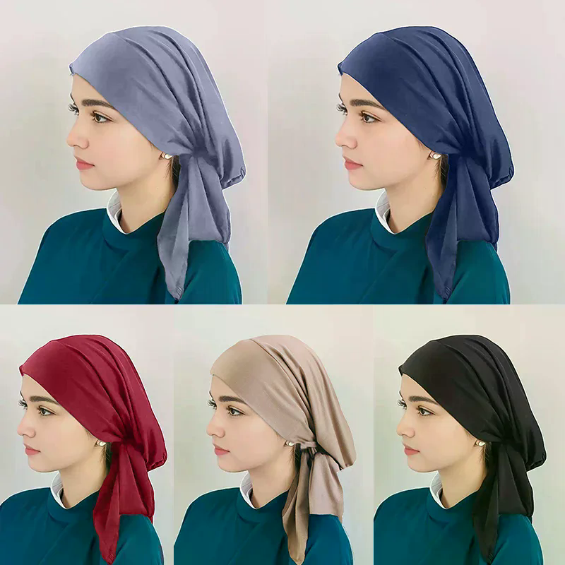 Go Ethnic Fashion - Solid Color Turban Ethnic Style Elastic