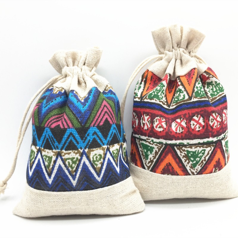 Ethnic Style Drawstring Bag Je – обзор и цена Ethnic Fabric