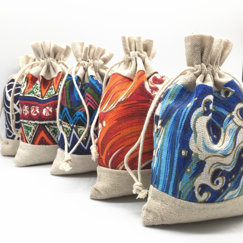Ethnic Style Drawstring Bag Je – обзор и цена Ethnic Fabric