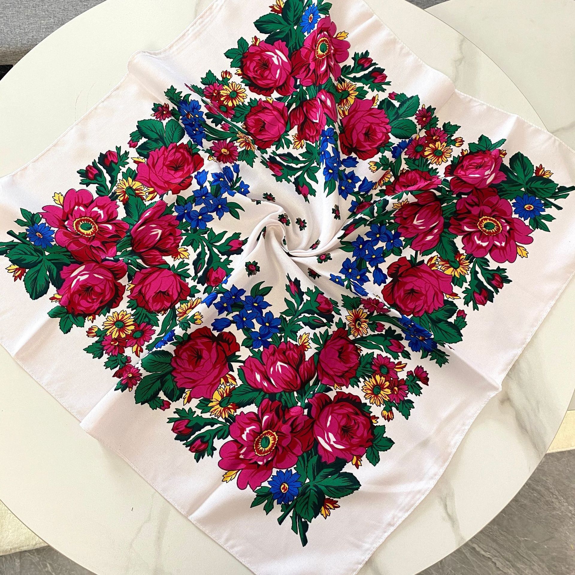 70*70cm Russian Floral Square  – обзор и цена Ethnic Fabric
