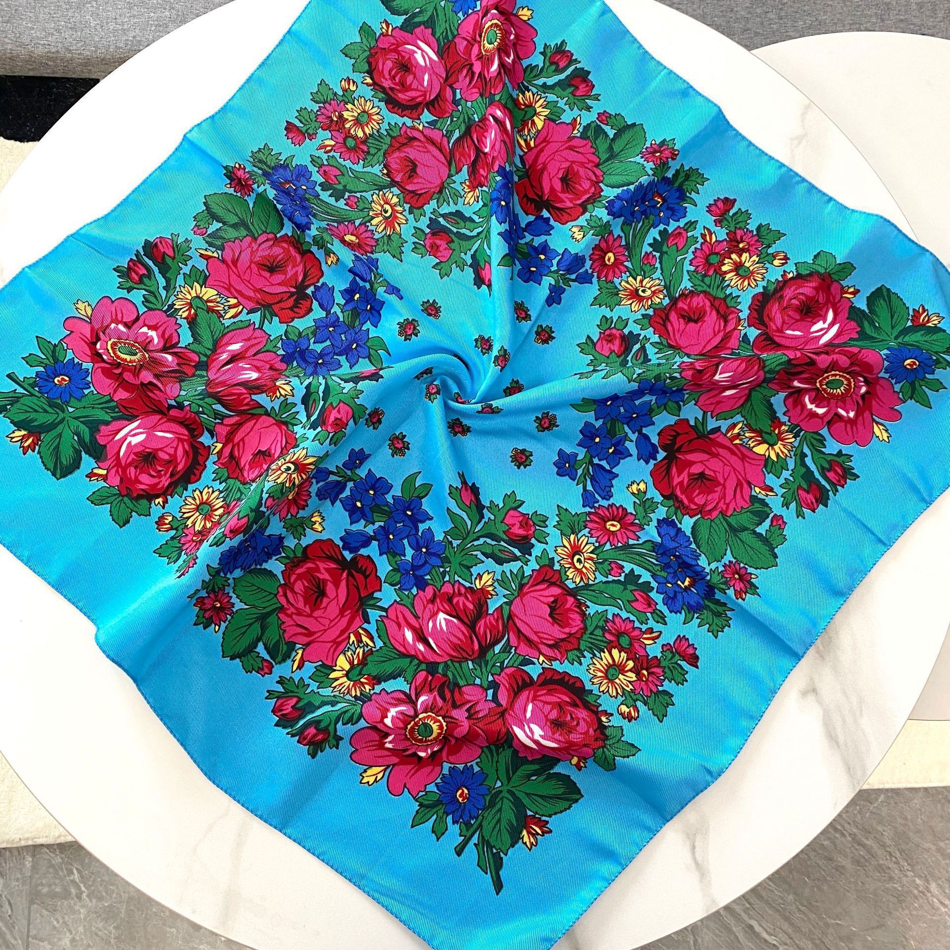 70*70cm Russian Floral Square  – обзор и цена Ethnic Fabric
