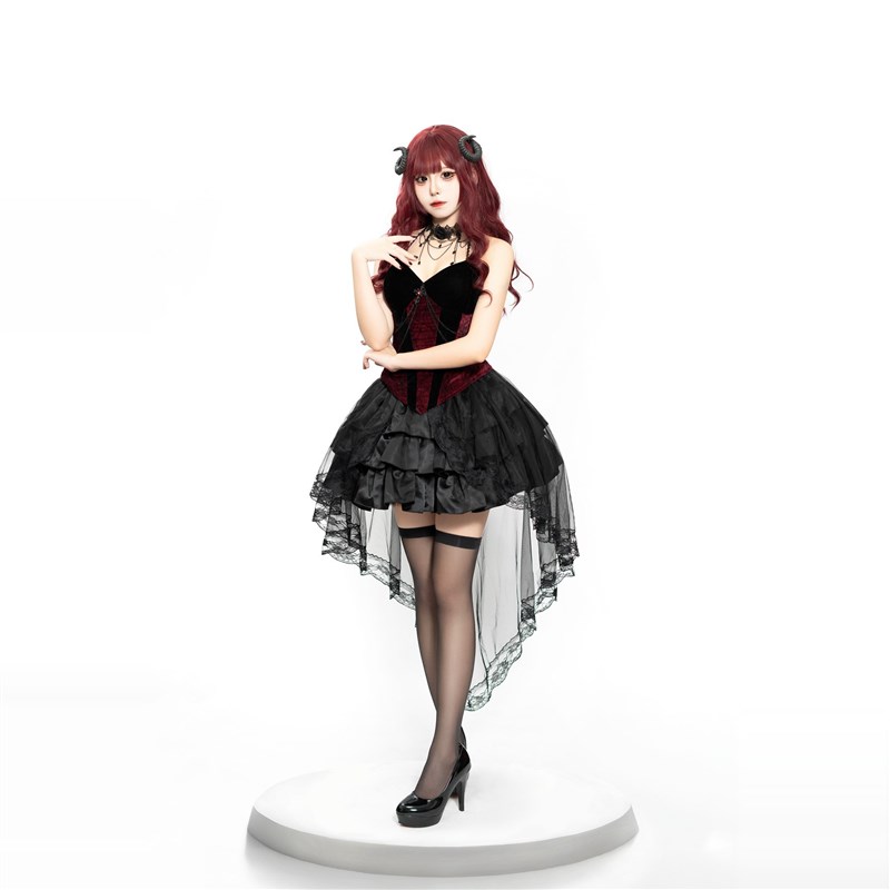 Dark Gothic Style Devil  Suit  – обзор и цена Ethnic Fashion Dress