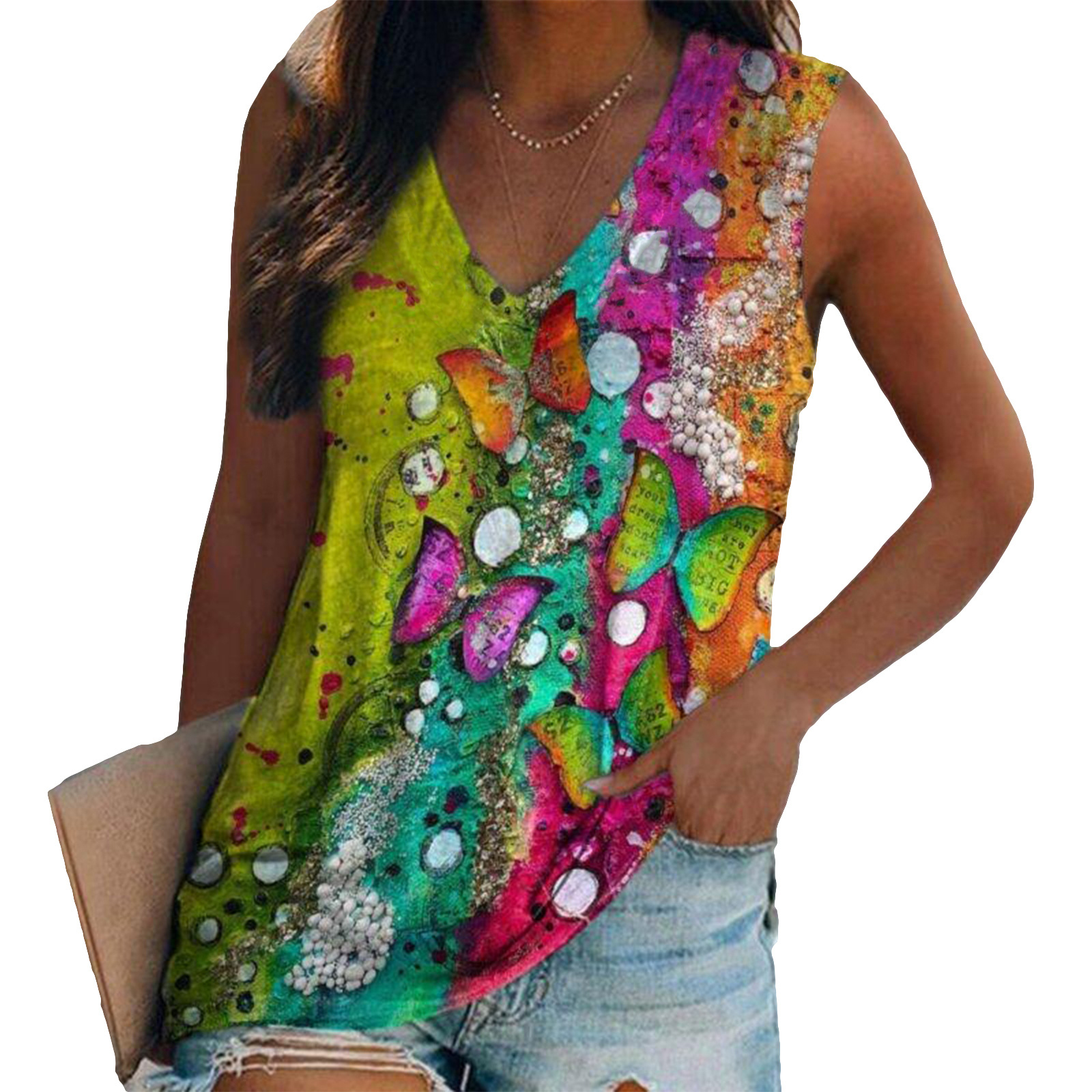 Ethnic Style Colorful Butterfl – обзор и цена Y2K Ethnic Fashion