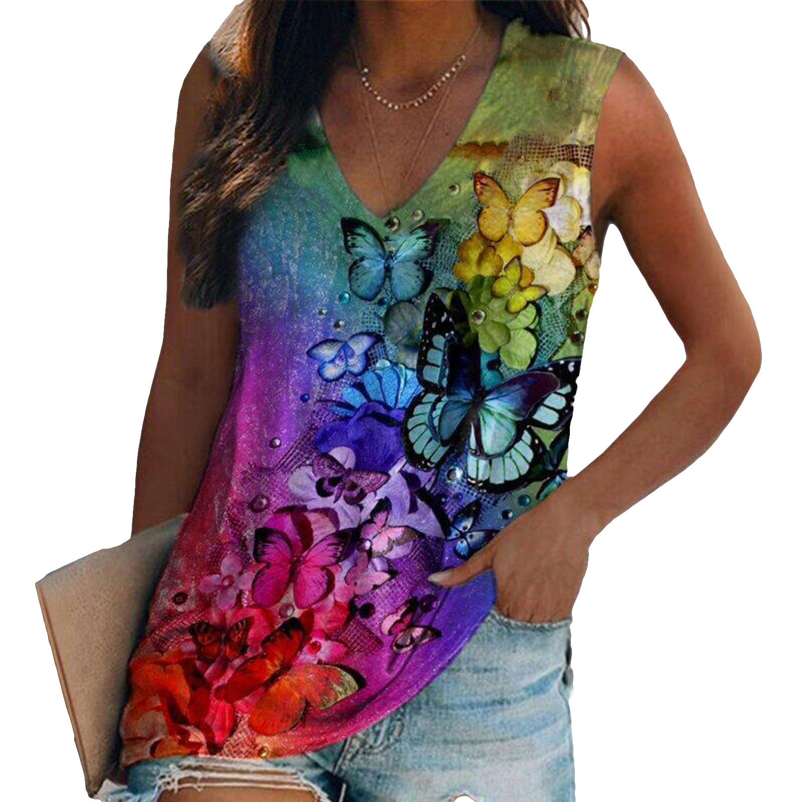 Ethnic Style Colorful Butterfl – обзор и цена Y2K Ethnic Fashion