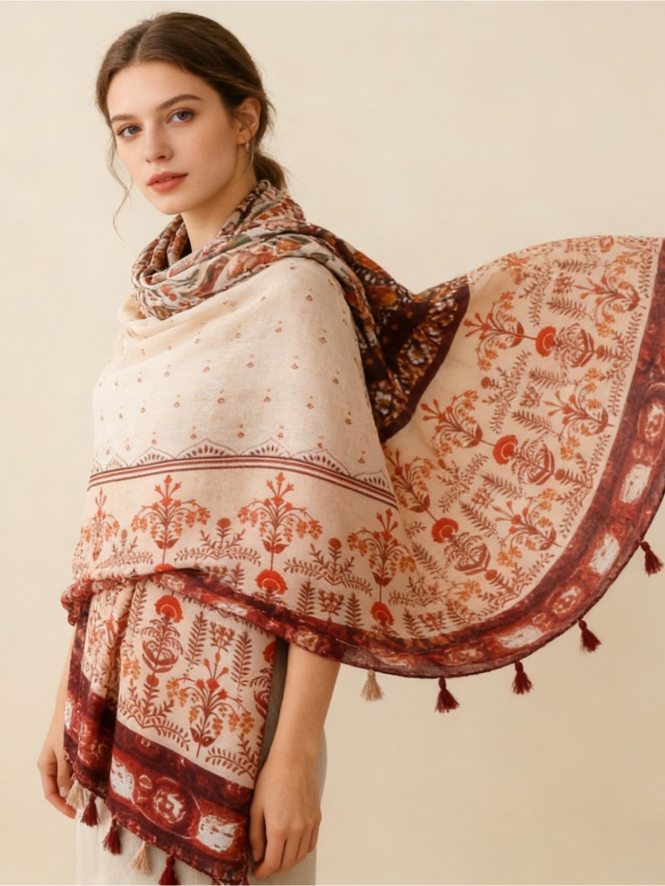 1Pc French retro printing atmo – обзор и цена Go Ethnic Fashion