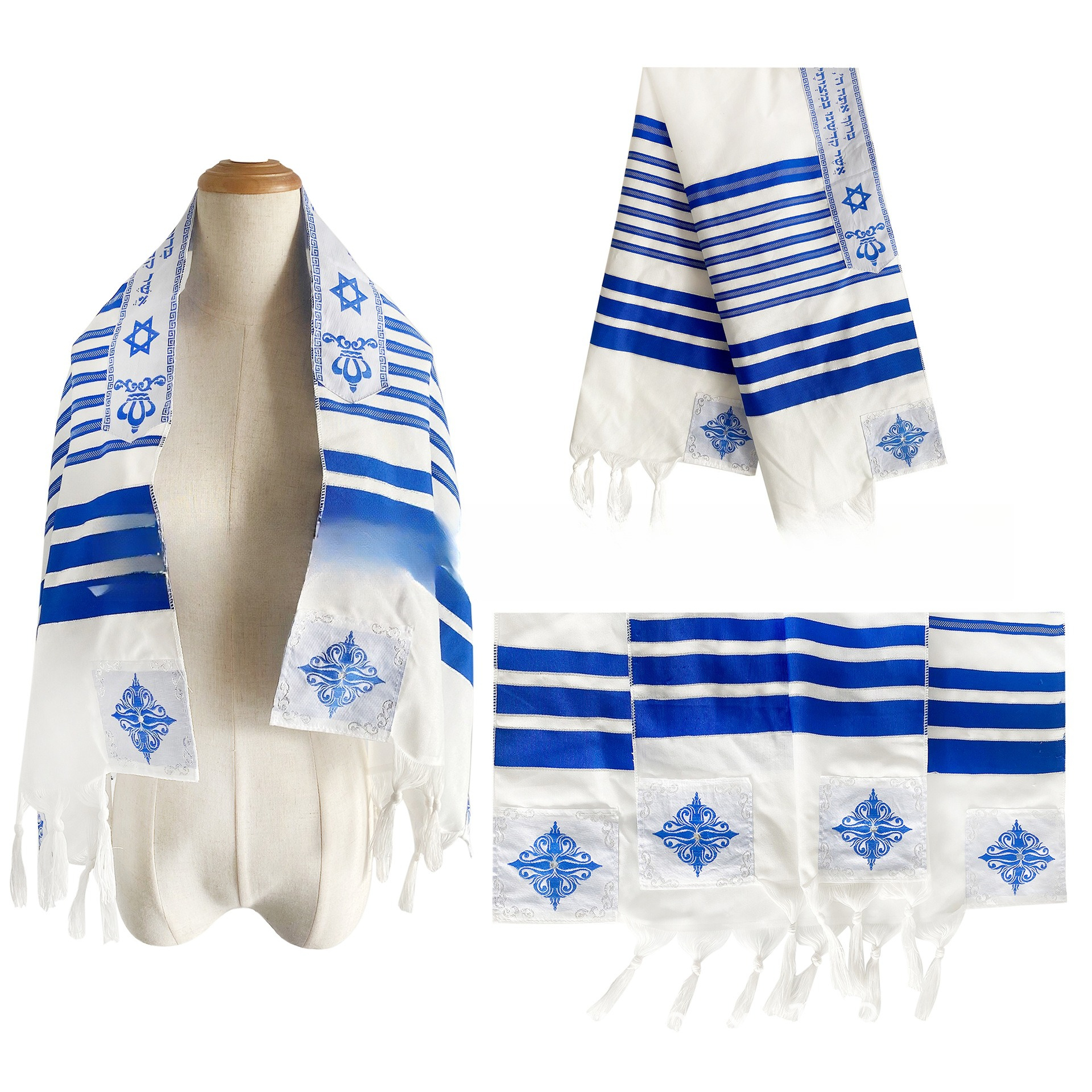 Jewish Tallit Prayer Shawl Sha – обзор и цена Ethnic Fabric
