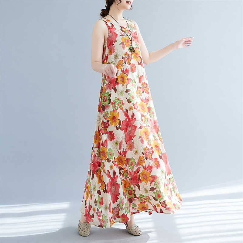 Bohemian Mid-Length Print Dres – обзор и цена Ethnic Fashion Dress