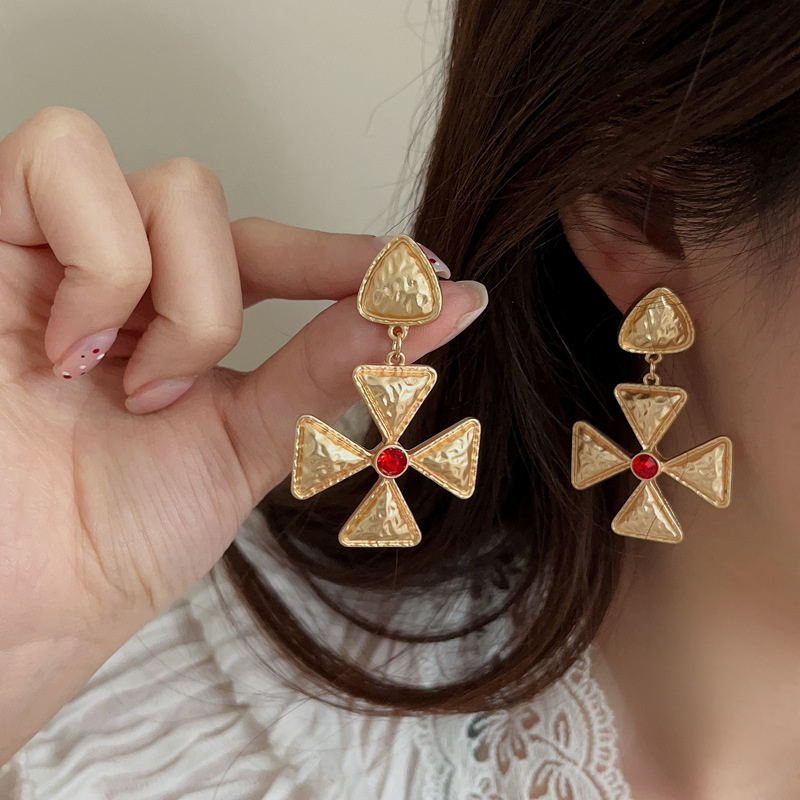 Punk Metal Geometric Drop Earr – обзор и цена Y2K Ethnic Fashion