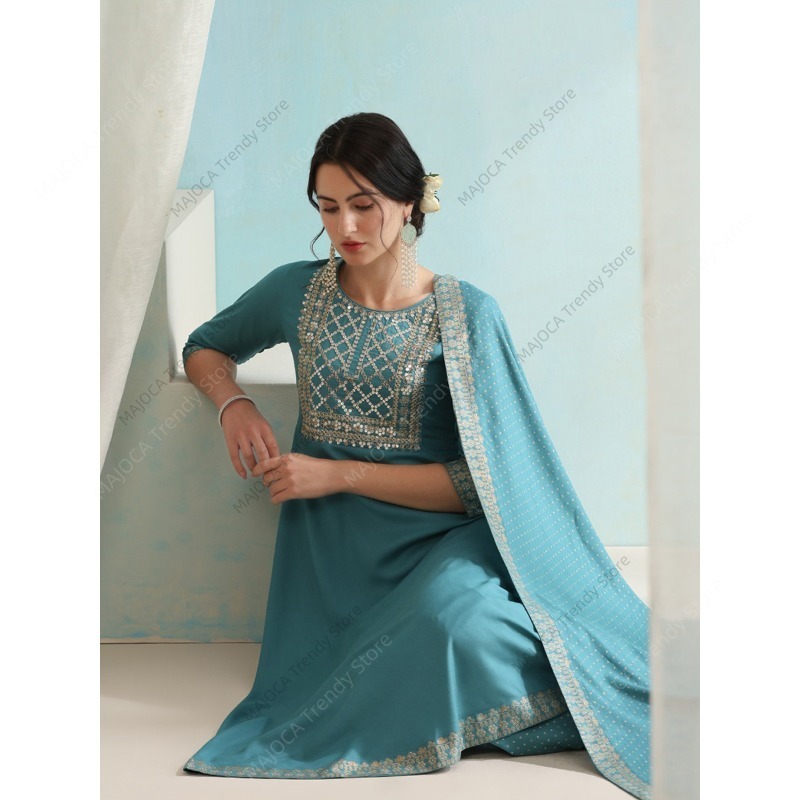 Peacock Blue Indian Women 3 Pi – обзор и цена Salwar Kameez Set