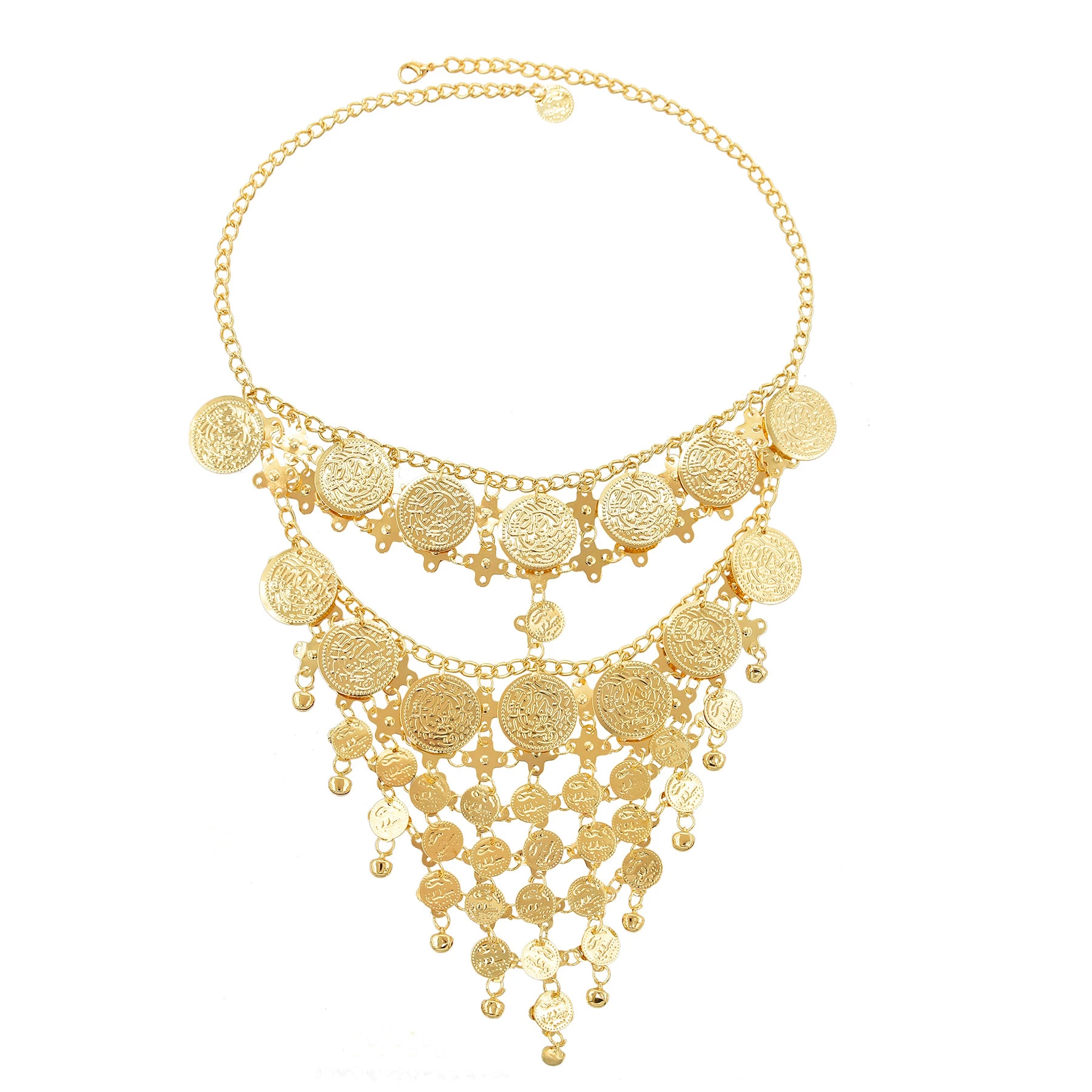 4 Golden Coin Tassel Mask Hair – обзор и цена Fashion Ethnic Indian Clothing