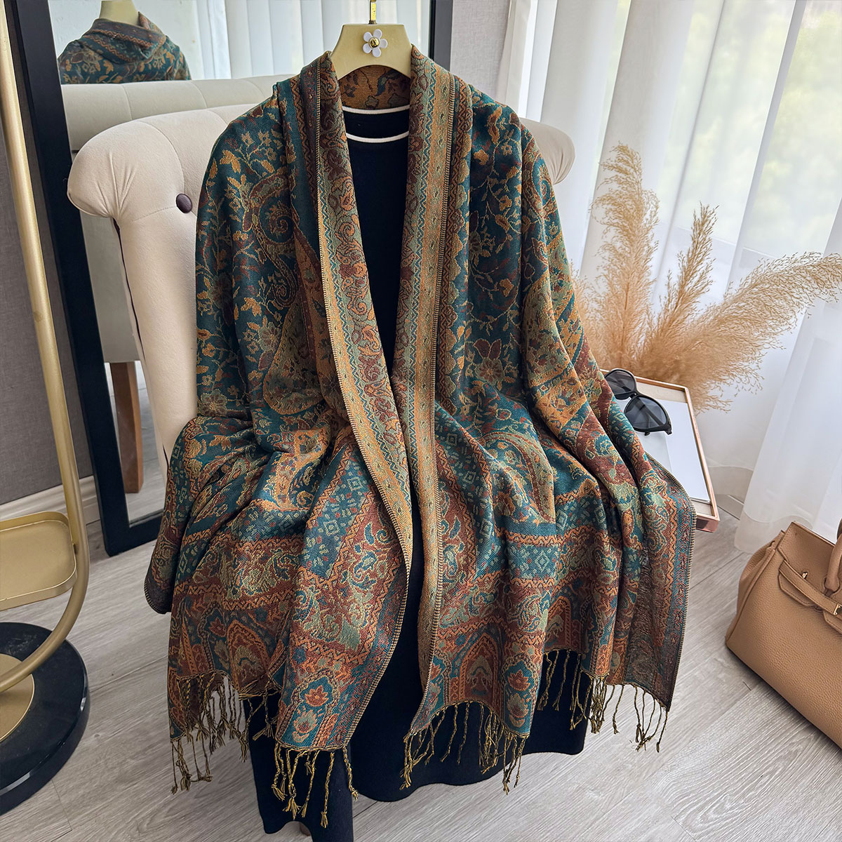 2025 Tassel Blanket Design Eth – обзор и цена Winter Ethnic Fashion For Women