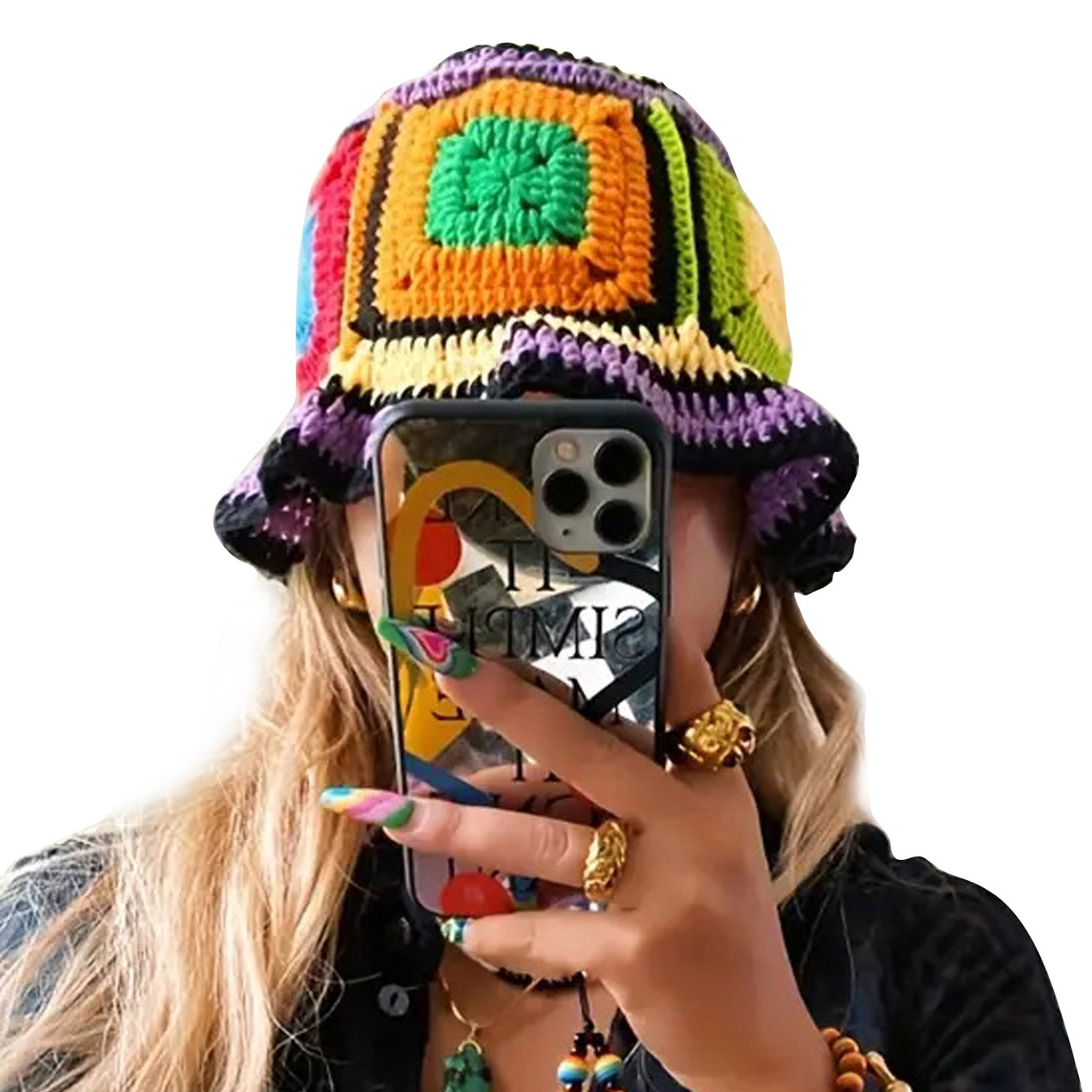 Purple-Edged Zuma Hat, Hand-Kn – обзор и цена Go Ethnic Fashion