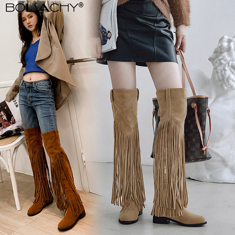 2026 Fashion Boho Knee High Bo – обзор и цена Winter Ethnic Fashion For Women