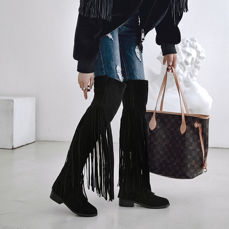 2026 Fashion Boho Knee High Bo – обзор и цена Winter Ethnic Fashion For Women
