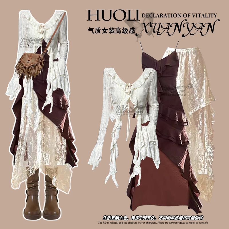 Autumn New Irregular Slim Fit  – обзор и цена Ethnic Fashion Dress