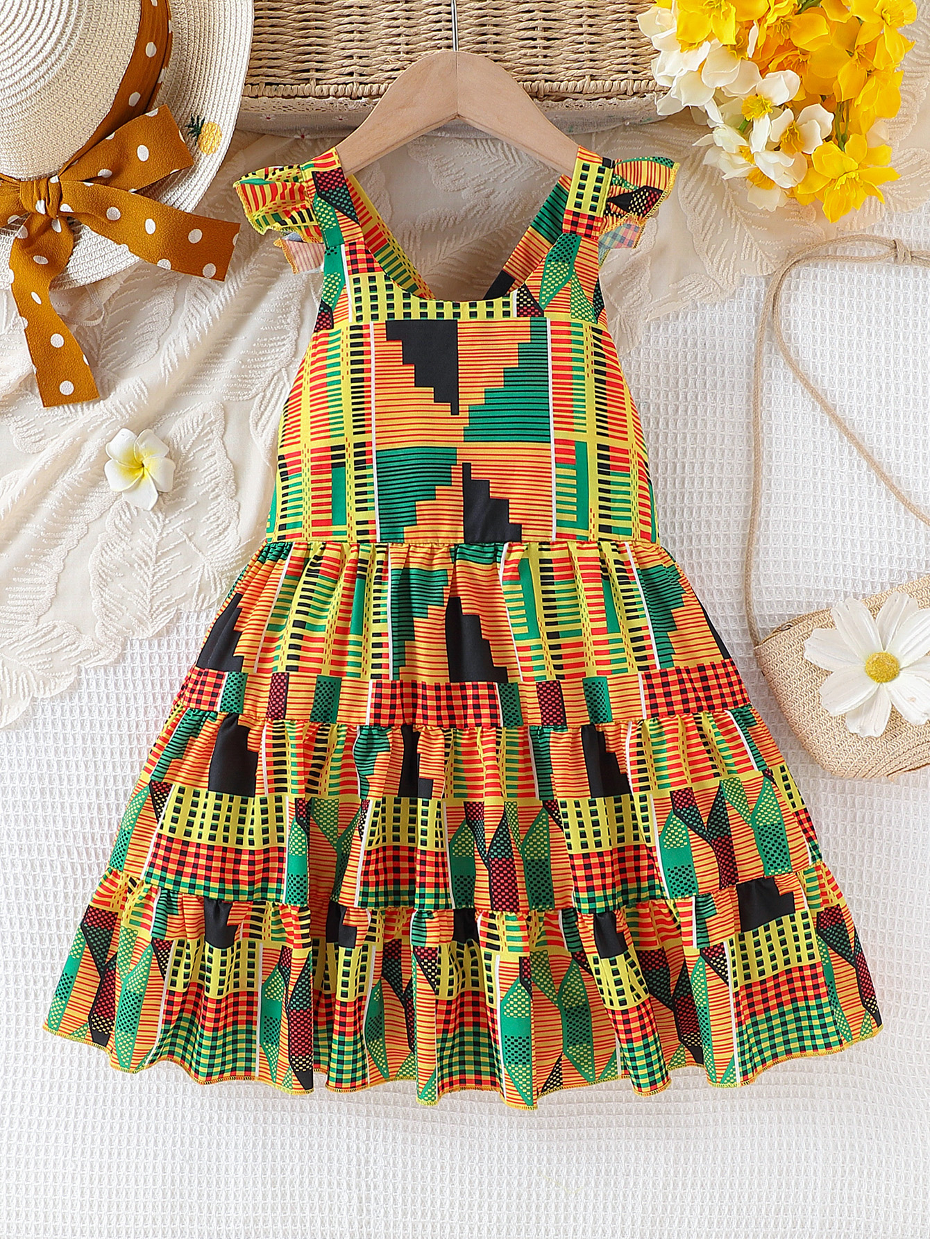 Girls summer African bohemian  – обзор и цена Ethnic Fashion Dress