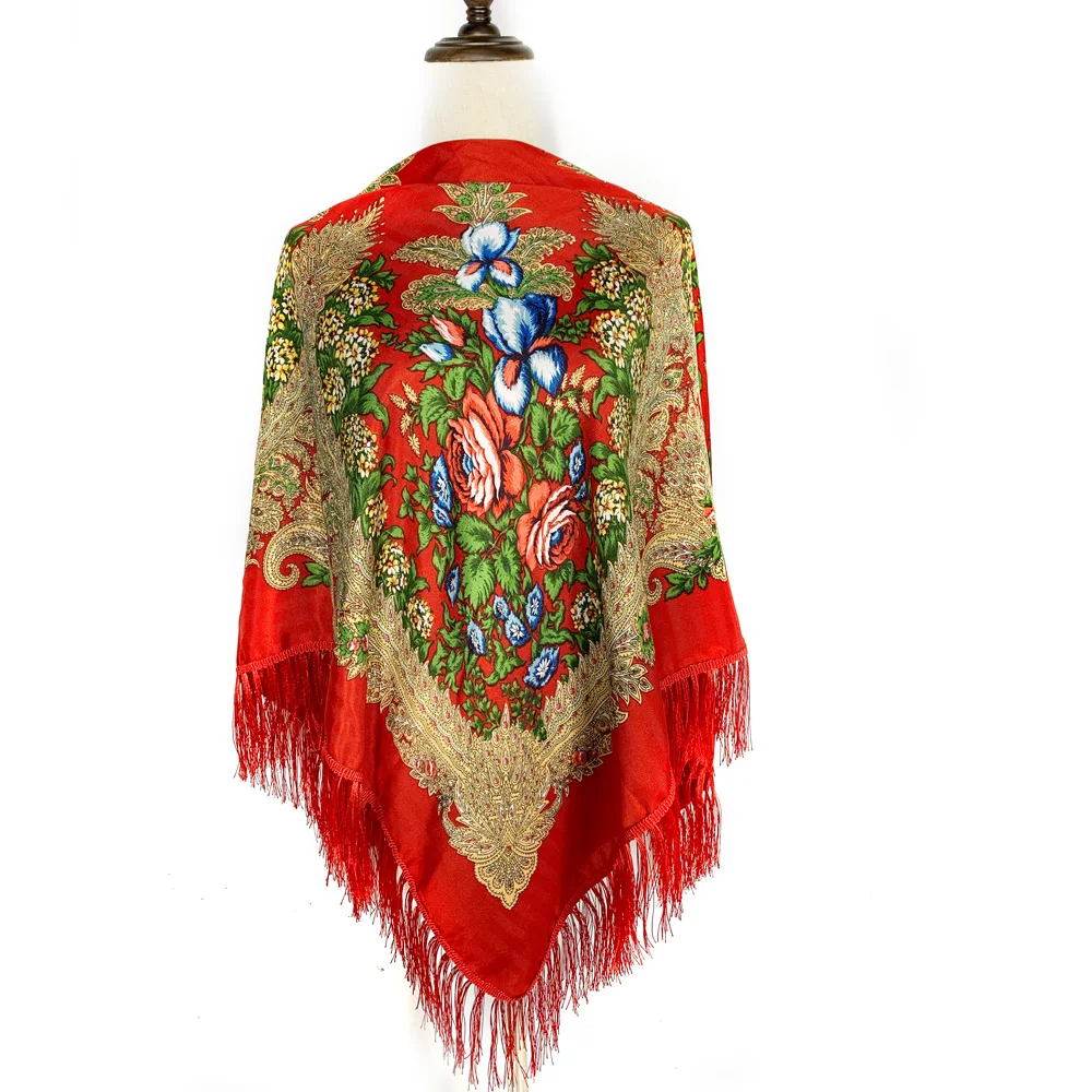 130*130cm Ethnic Style Russian – обзор и цена Winter Ethnic Fashion For Women