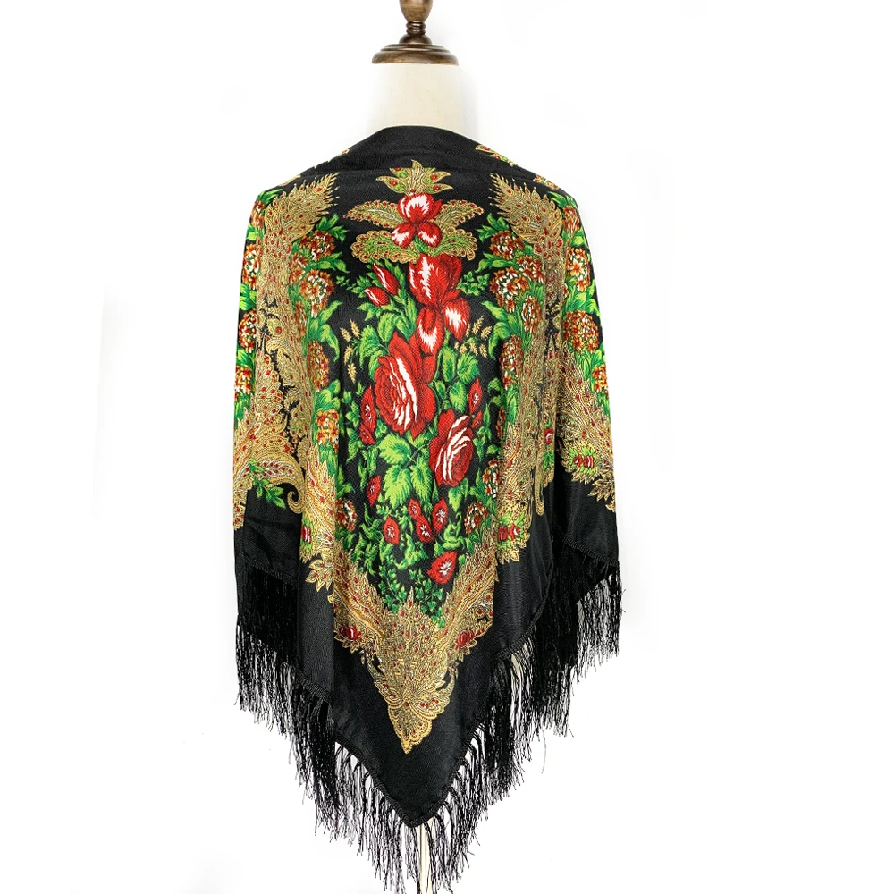 130*130cm Ethnic Style Russian – обзор и цена Winter Ethnic Fashion For Women