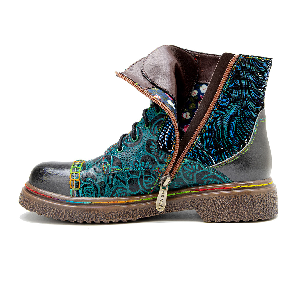 Socofy Raffan winter Ankle Lad – обзор и цена Ethnic Fabric