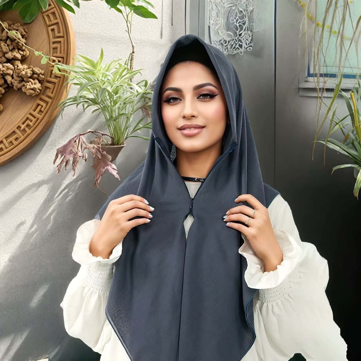 Zipper Design Muslim Hijab Sol – обзор и цена Ethnic Fashion Design