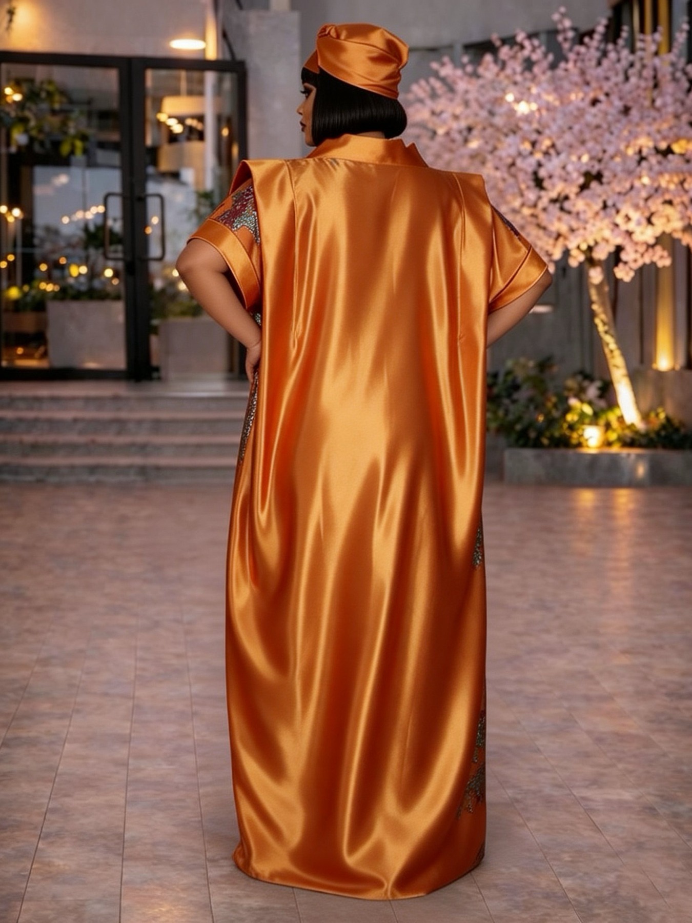 Luxury Jacquard Satin Abaya Dr – обзор и цена Abaya Modest Wear